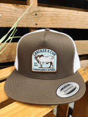 C&C Brahma Patch Hat- Brown/White Flatbill