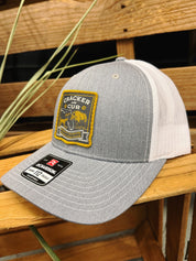 Bayed Up Patch Hat- Heather Grey/White