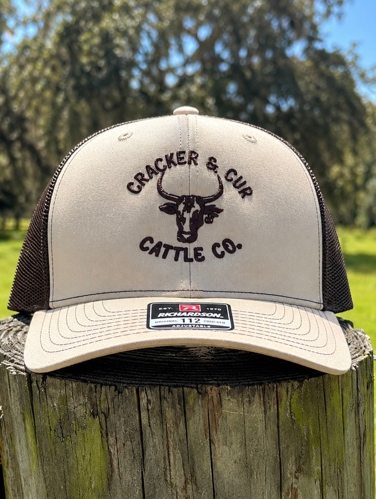C&C Cattle Co. Hat- Khaki/Coffee