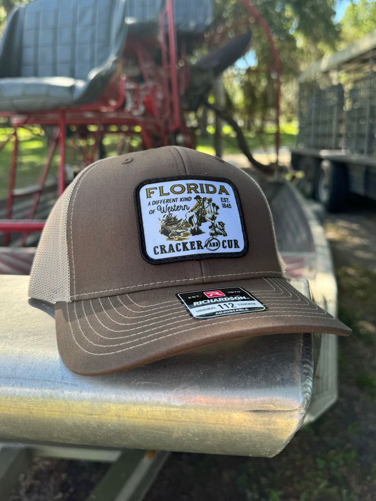 Florida Western Patch Hat- Brown/Khaki