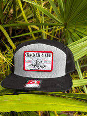 State Flag Patch Hat- 7 Panel Heather Gry/Blk