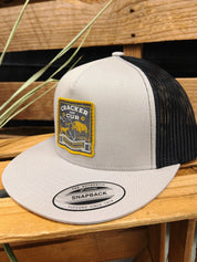 Bayed Up Patch Hat- Silver/Black Flatbill