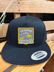 Bayed Up Patch Hat- Black Flatbill