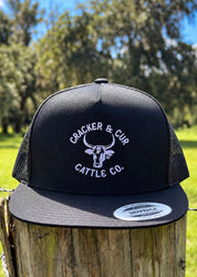 C&C Cattle Co. Hat- Black Flatbill