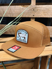 C&C Brahma Patch Hat - Caramel 7 Panel Flat