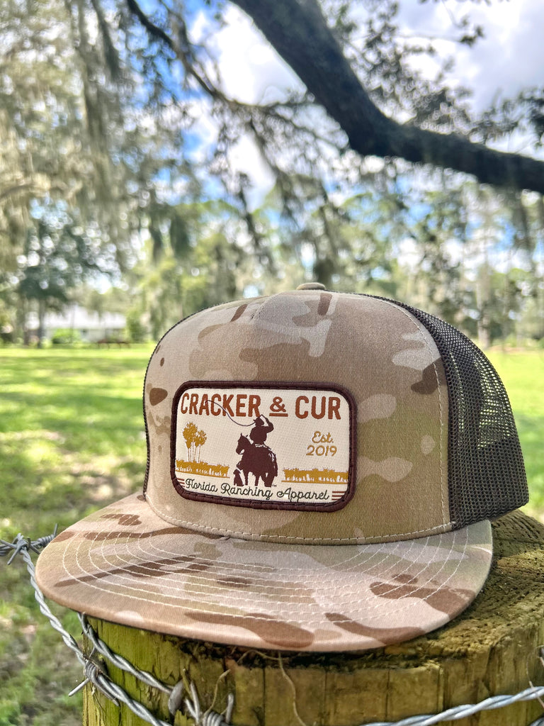 Florida Ranching Patch Hat - Arid/Brown Flatbill