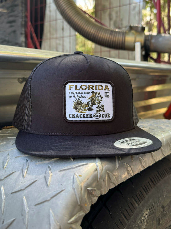 Florida Western Patch Hat - Black Flatbill