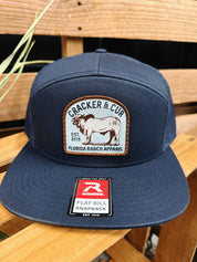 C&C Brahma Patch Hat - Navy 7 Panel Flat