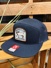 C&C Brahma Patch Hat - Navy 7 Panel Flat