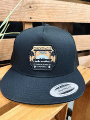 C&C Ranch Patch Hat- Black Flatbill