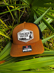 Diamond Logo Patch Hat- Camel/Black