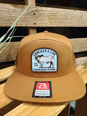 C&C Brahma Patch Hat - Caramel 7 Panel Flat