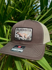 Cur Dog Patch Hat- Brown/Khaki