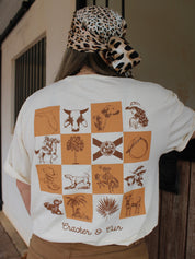 Checkered Florida - Ivory