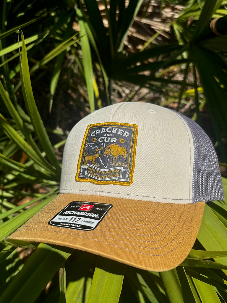 Bayed Up Patch Hat- Mink/Char./Gold