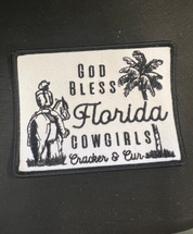 God Bless Florida Cowgirls Patch