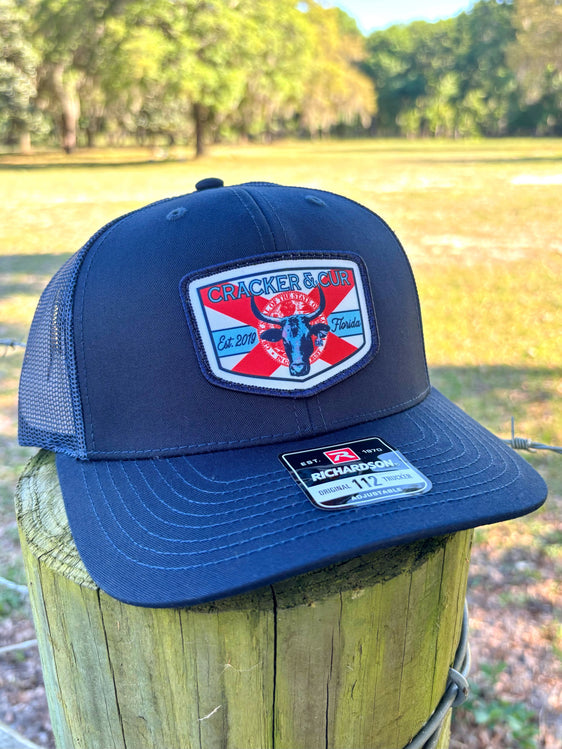 *SALE* Florida Cattle Patch Hat - Navy