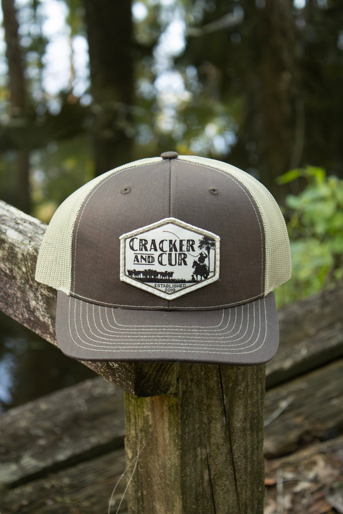 Diamond Logo Patch Hat- Brown/Khaki