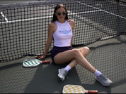 Country Club- Crop White Tank