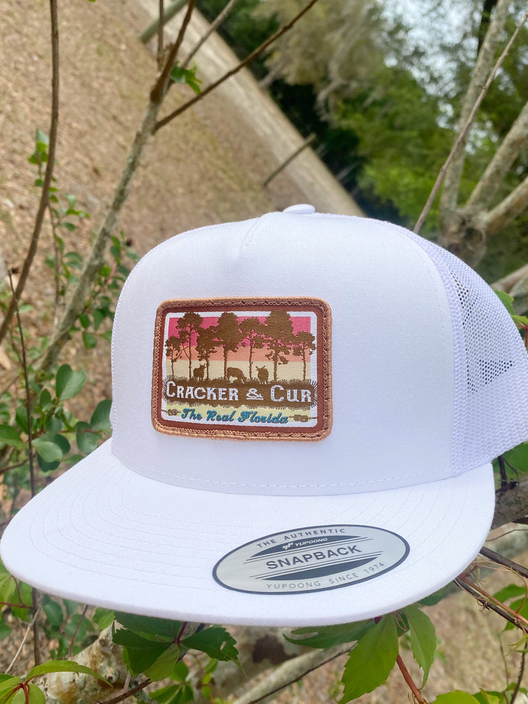 Real Florida Patch Hat - White Flatbill
